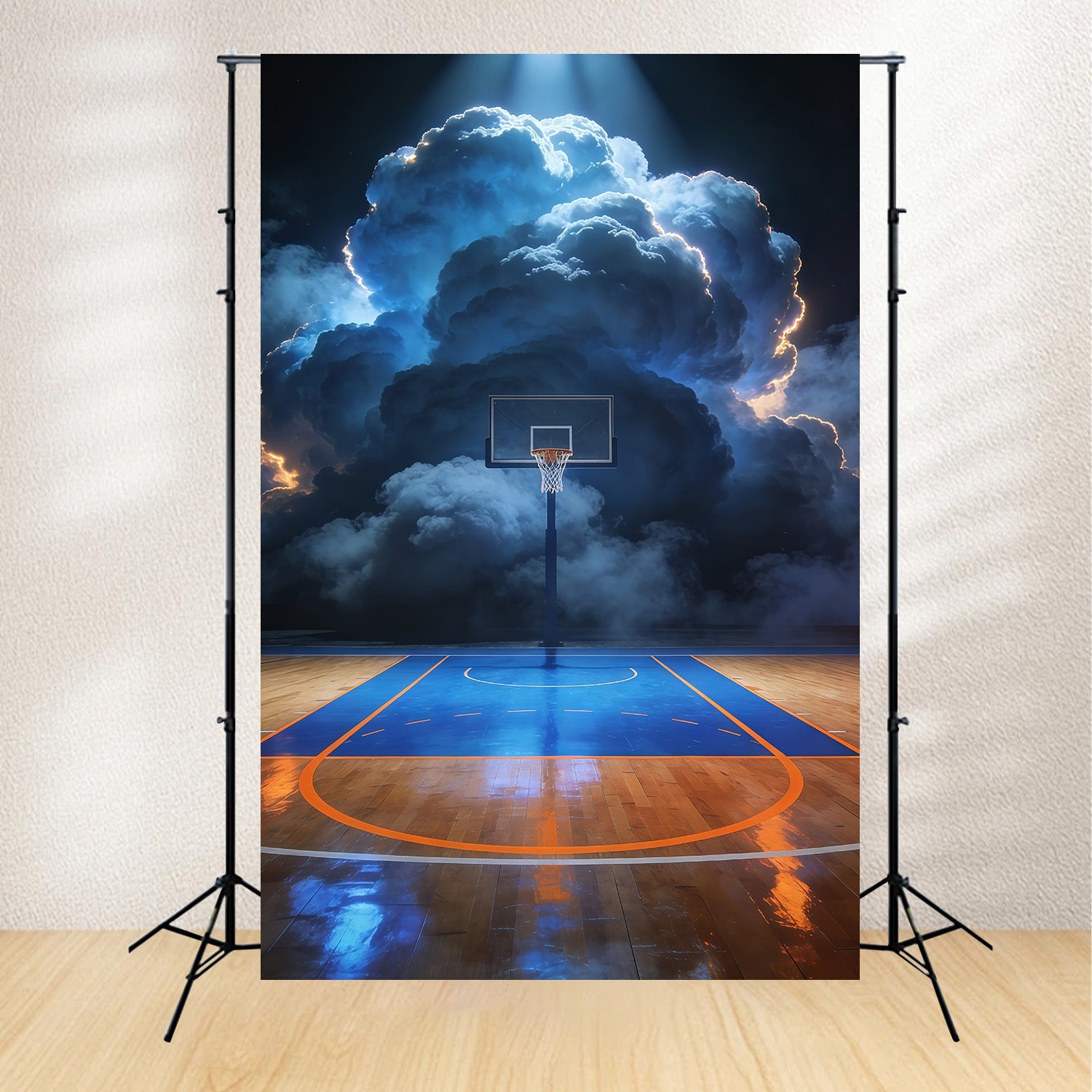 Toile de fond Basketball Terrain Arène Orageuse GQ61-77