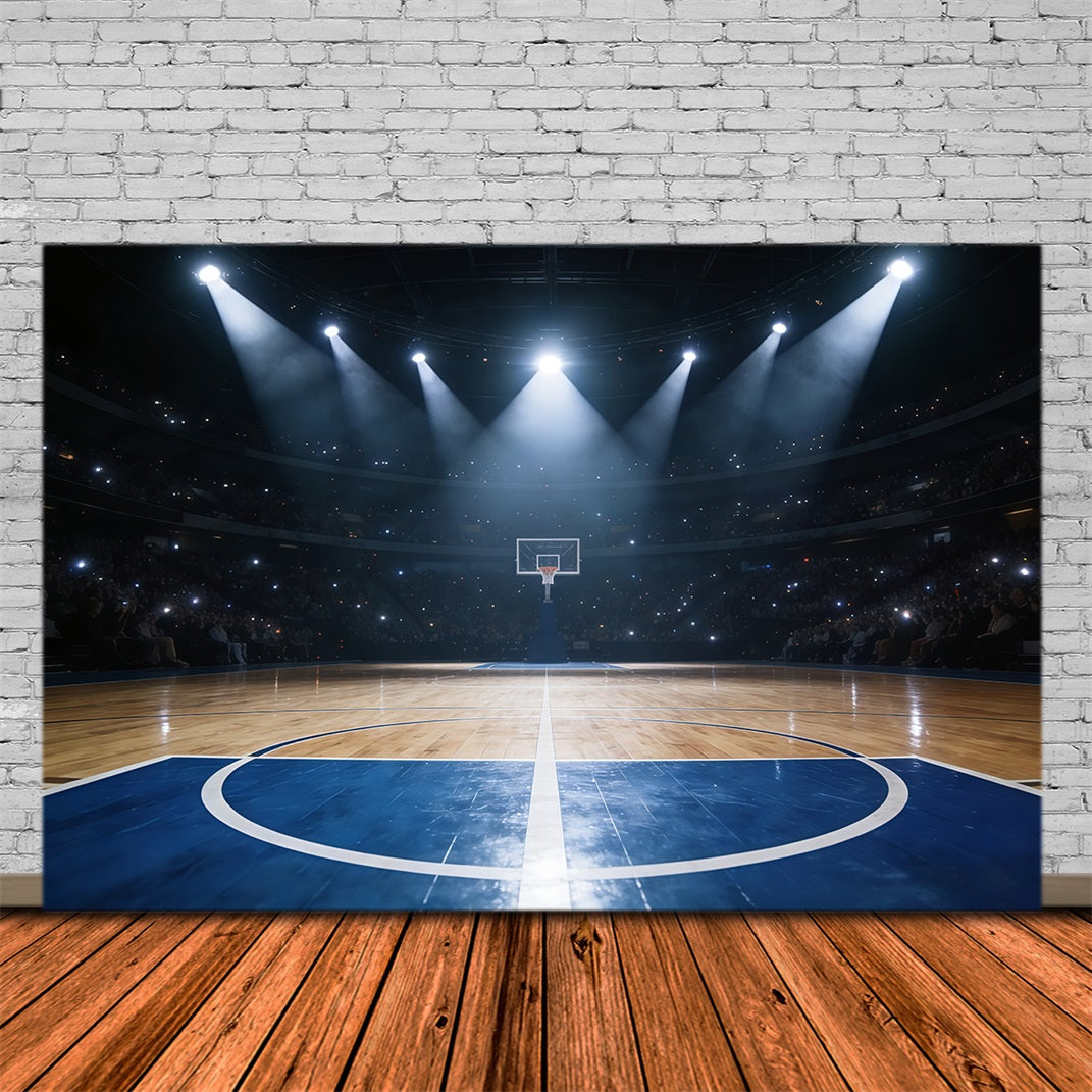 Fond Studio Photo Sport Basketball Projecteur Arène Championnat GQ61-86