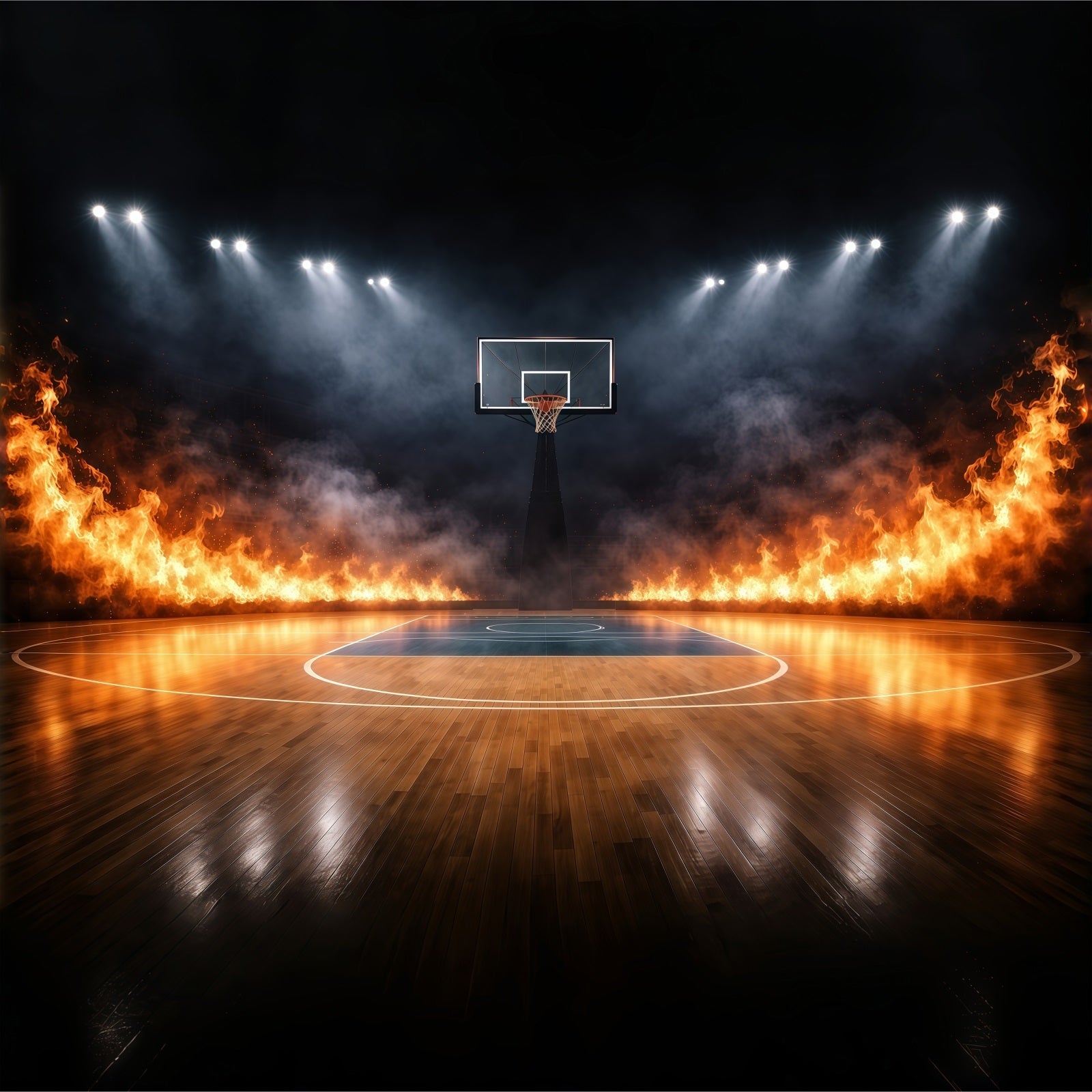 Fond Photo Sport Basketball Terrain Stade Infernal GQ61-88