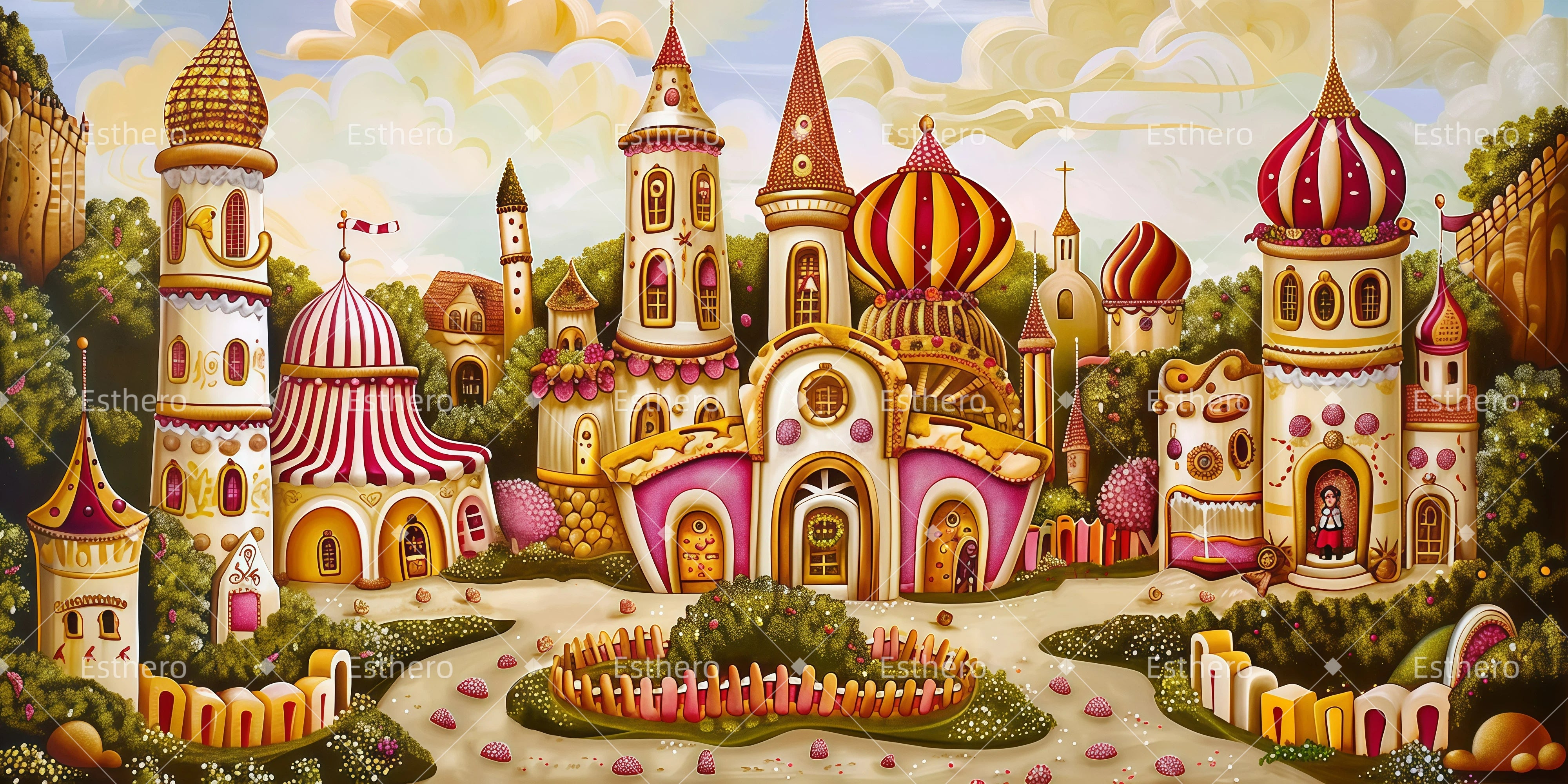 Fond de Scène Palais du Pays des Jouets GQ62-T23
