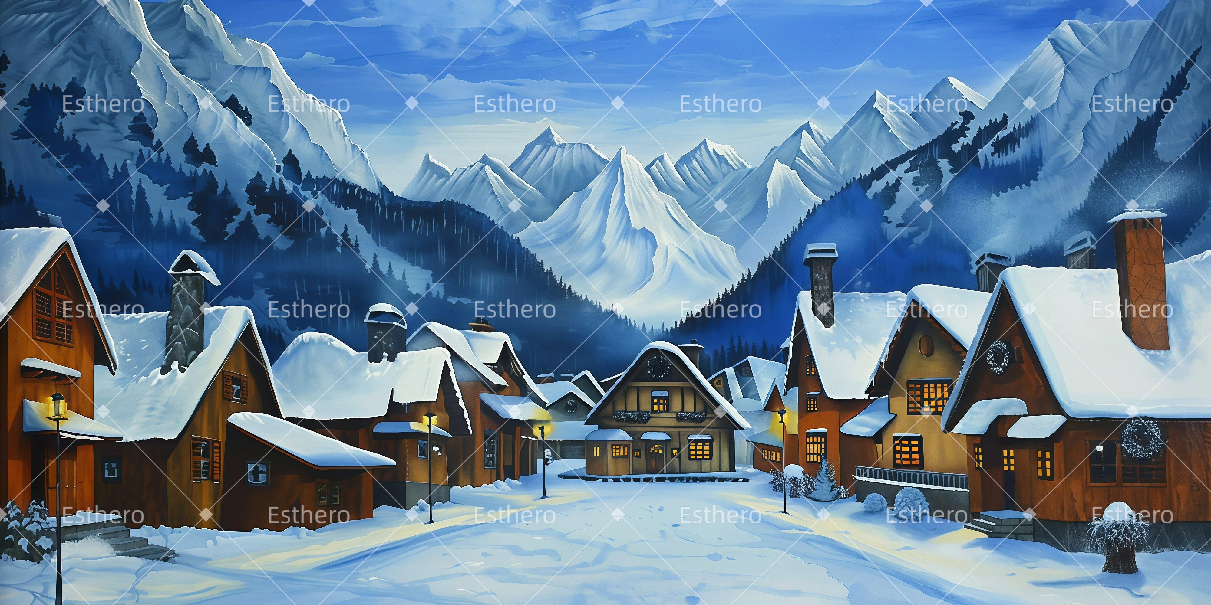 Toile de fond au Théâtre Village d’Hiver GQ62-T24