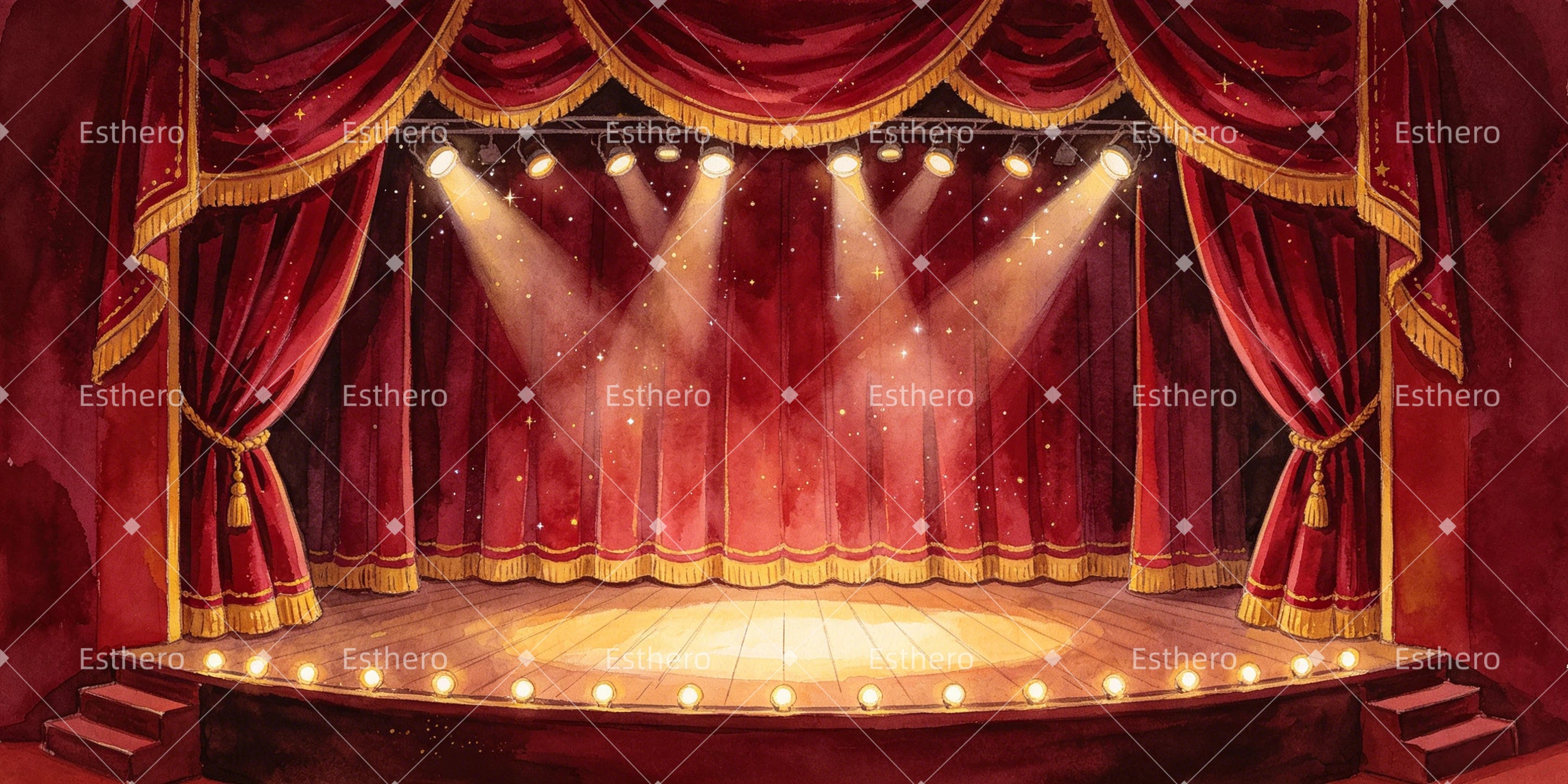 Décor de Comédie Musicale Spectacle Drag sur Scène GQ66-T26