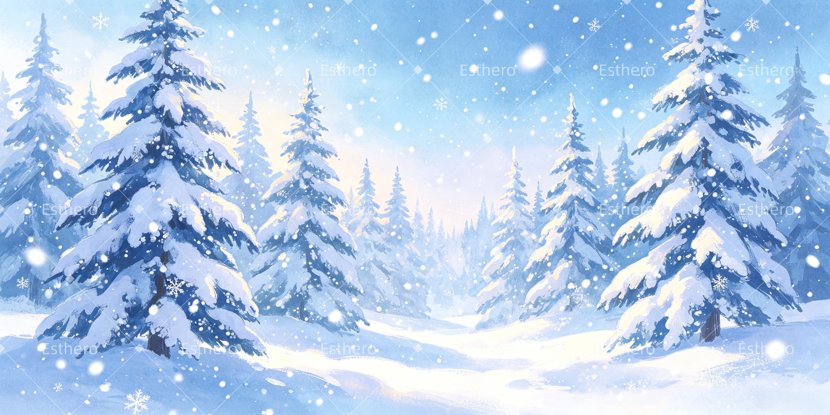 Forêt Enneigée de Narnia Décor Scénique GQ66-T42