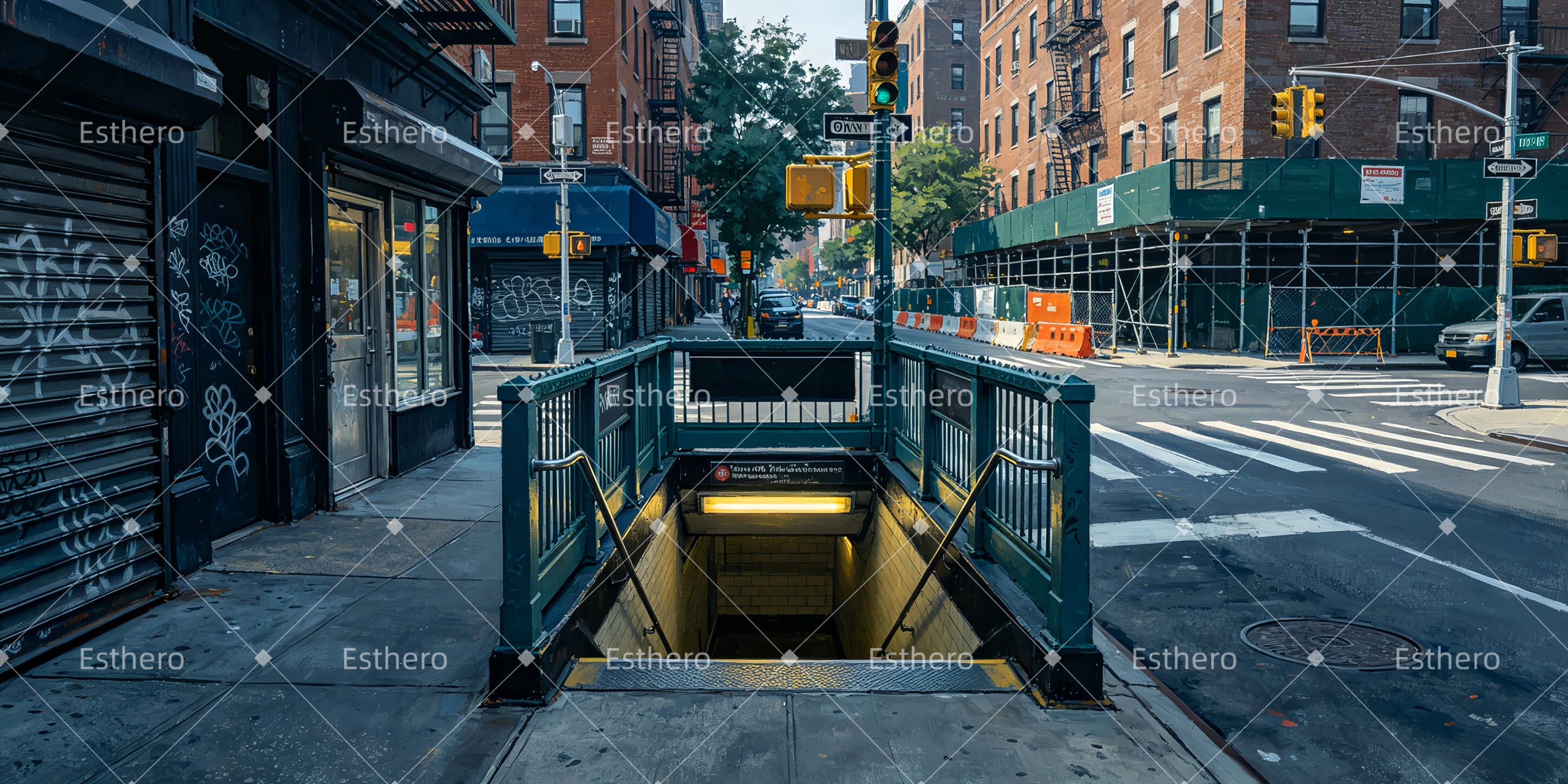 Décor Théâtral Rue Blake en Milieu Urbain GQ66-T9