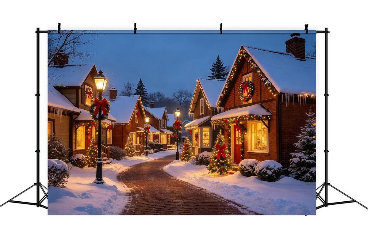 Décor De Village De Noël Lumières Du Chalet De Snowy Street Décors De Noël D'Intérieur GQ69-10