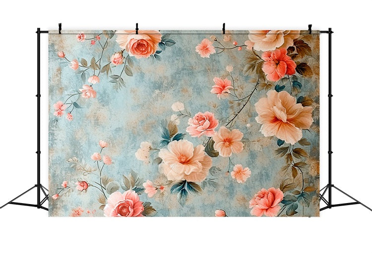 Toile de fond Maternité Mur Floral Artistique Vintage GTY2-36