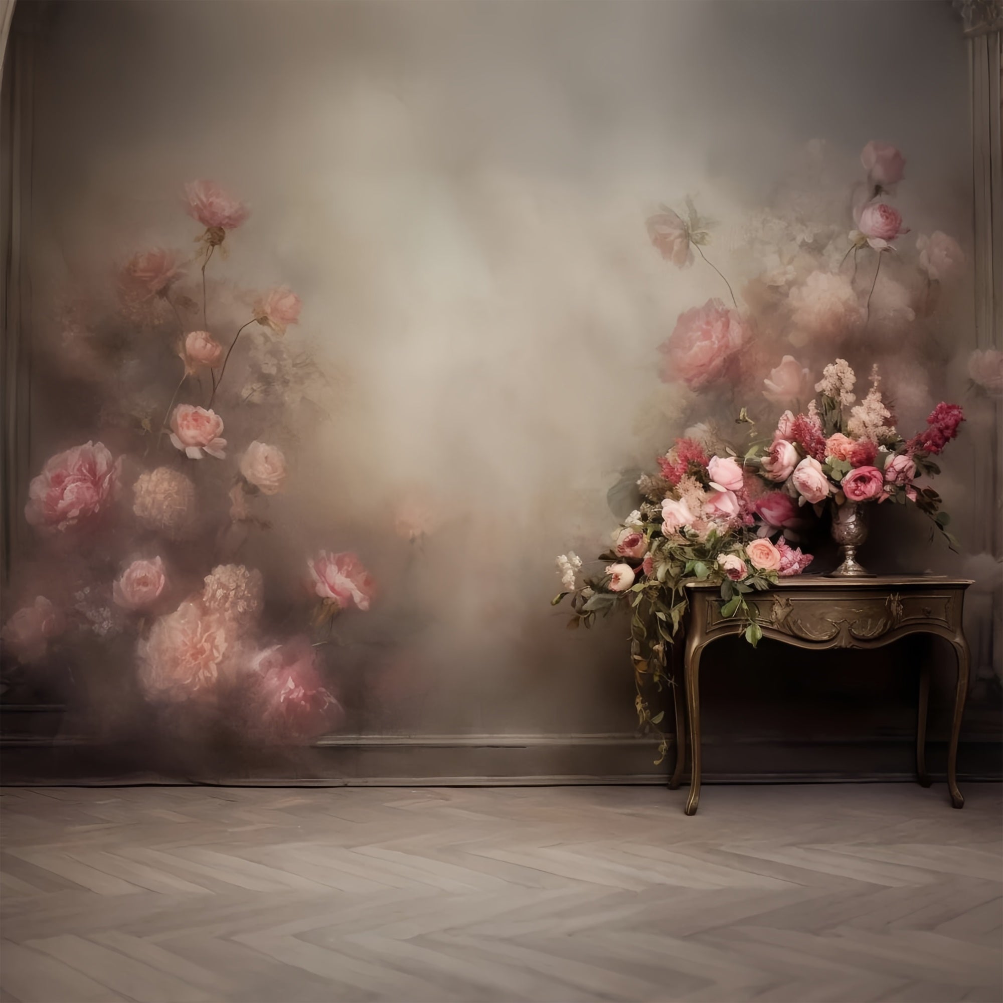 Toile de fond Maternité Charme Floral Romantique GTY2-43