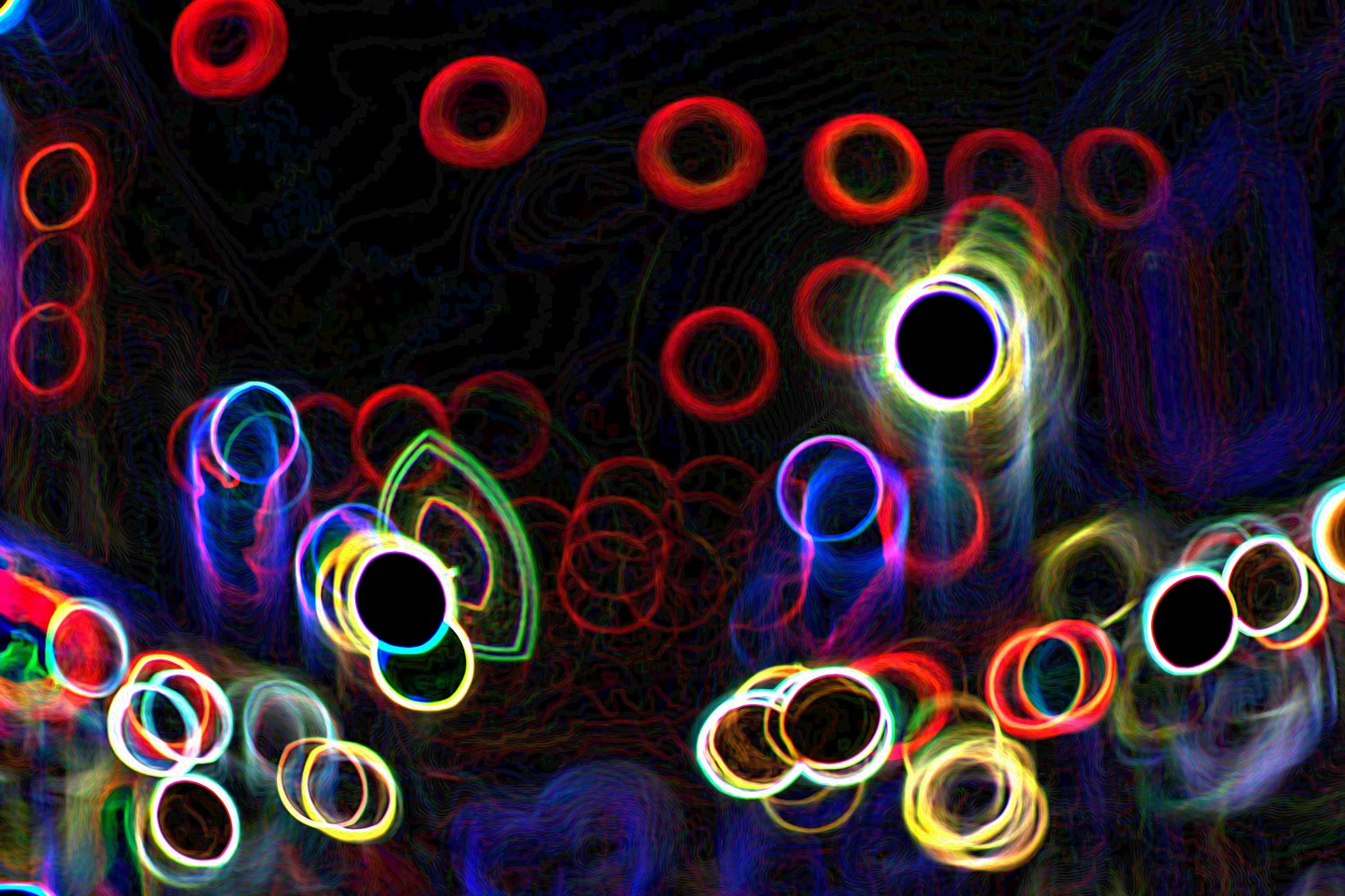 Toile de fond Maternité Bokeh Psychédélique Lumineux GTY2-5