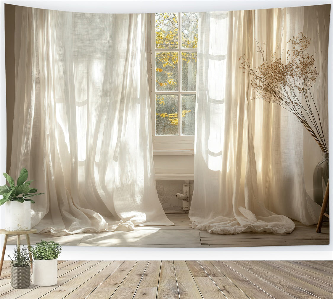 Toile de fond Maternité Voilage Transparent Ensoleillé GTY2-52