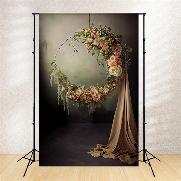 Toile de fond Maternité Cerceau Floral Vintage Enchanté GTY2-8