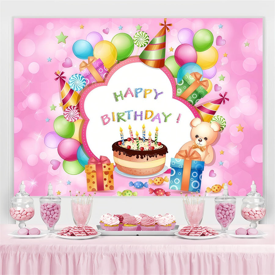 Toile de fond Anniversaire Personnalisé Dessin Animé Fête Enfants GTY3-250
