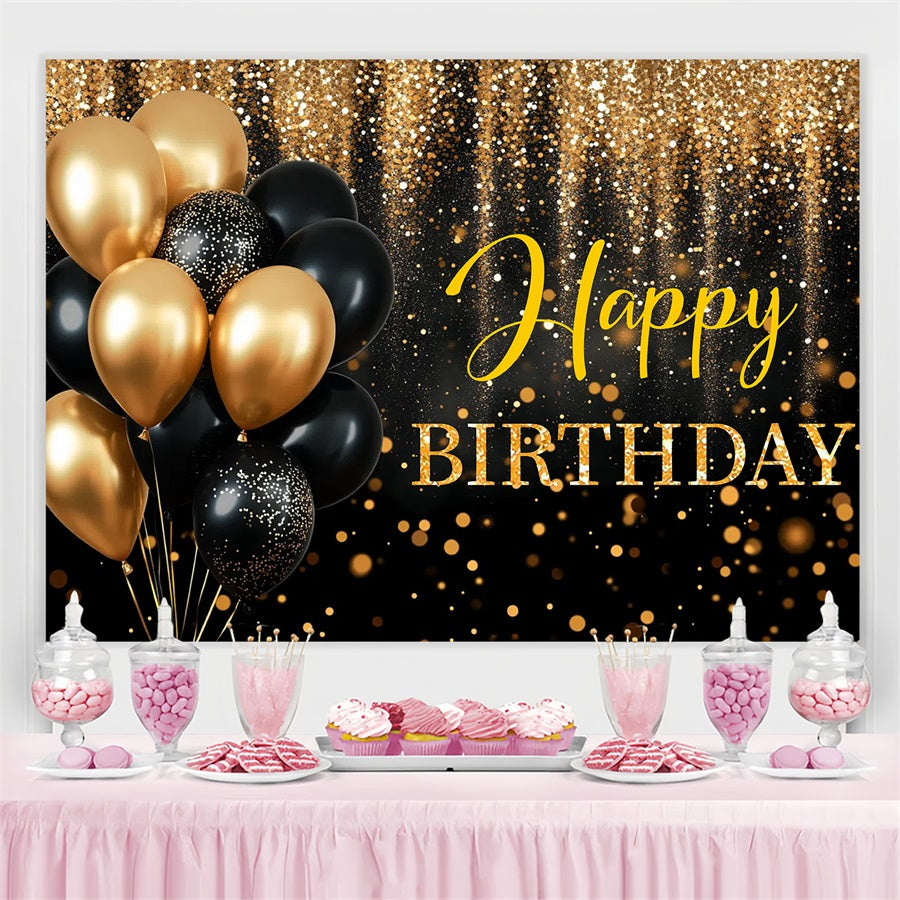 Toile de fond Deco Anniversaire Personnalisé Ballons Étincelants GTY3-261