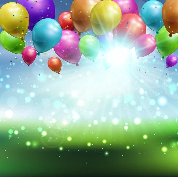 Toile de fond photo Ballon Bokeh pour la Fondation d'anniversaire J03147