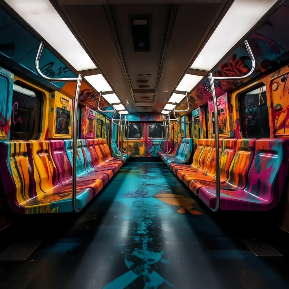 Toile de fond Animal de compagnie Art Graffiti Métro Coloré LXX1-287