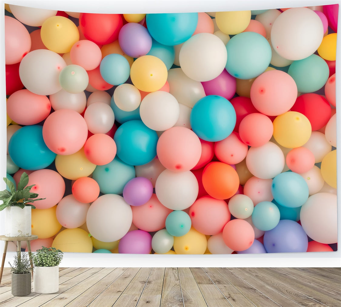 Fond Animal de compagnie Ballons Fête Pastel LXX1-293