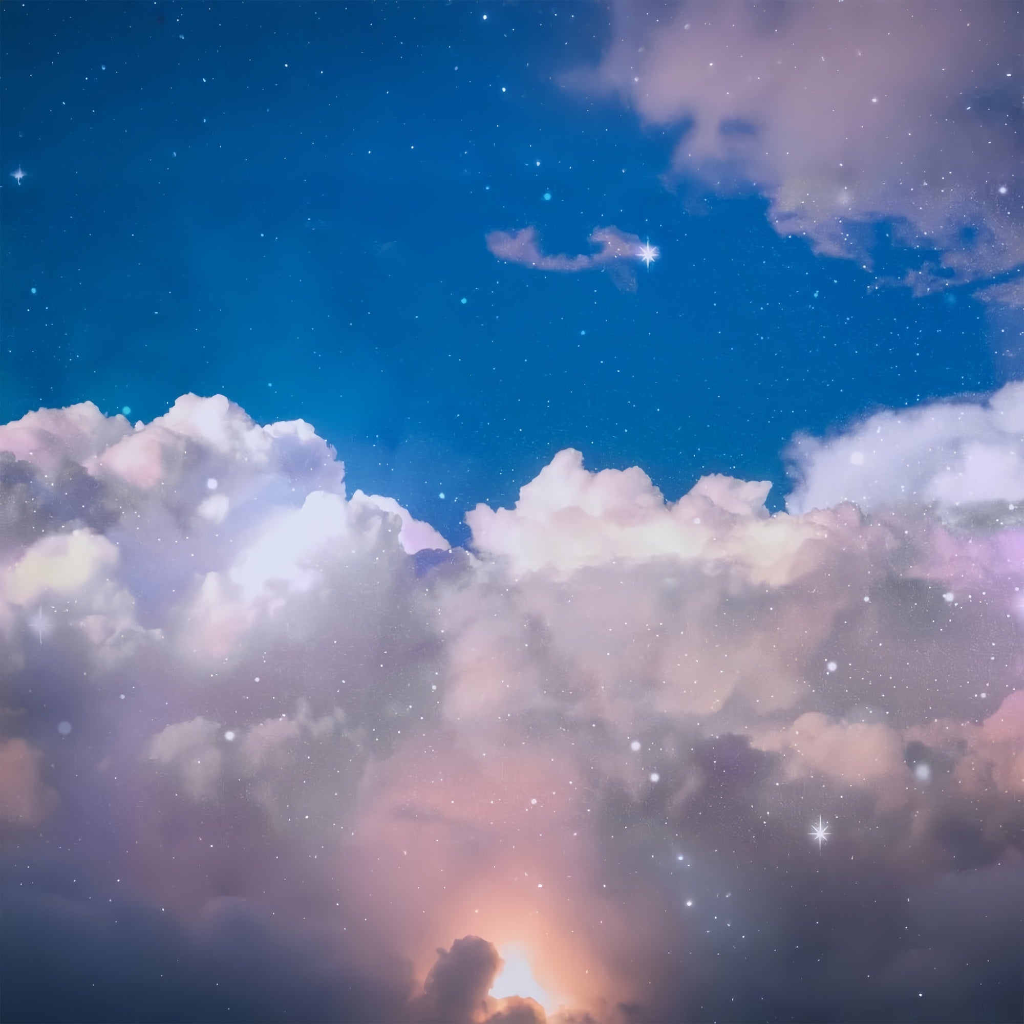 Toile de fond Nuages Ciel Nocturne Rêve Étoilé LXX1-322