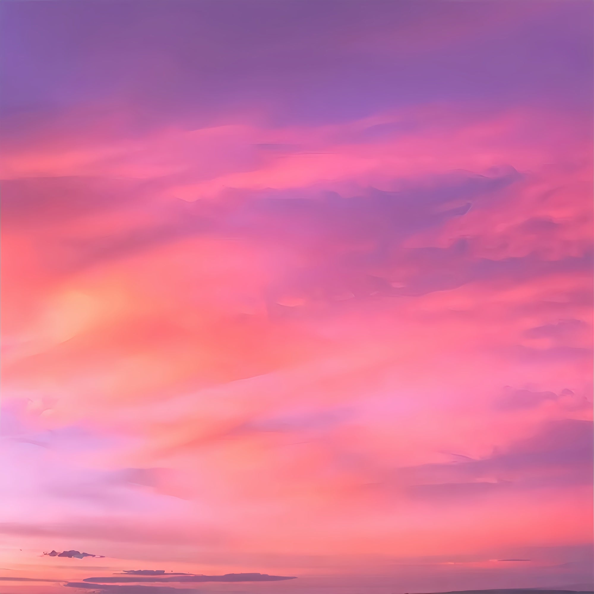 Toile de fond Nuages Ciel Crépusculaire Tranquille LXX1-323