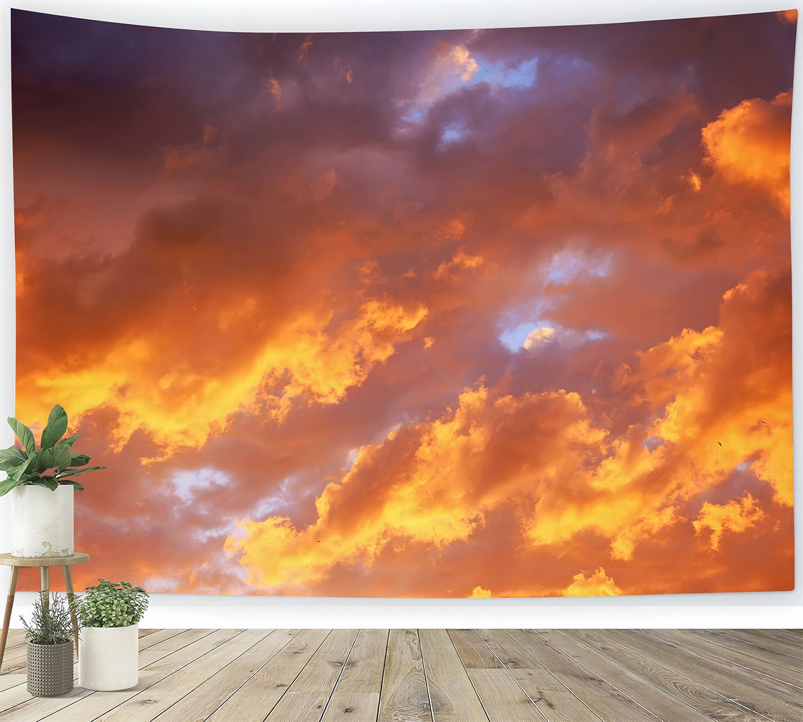 Toile de fond Nuage Ciel Doré Radieux LXX1-324