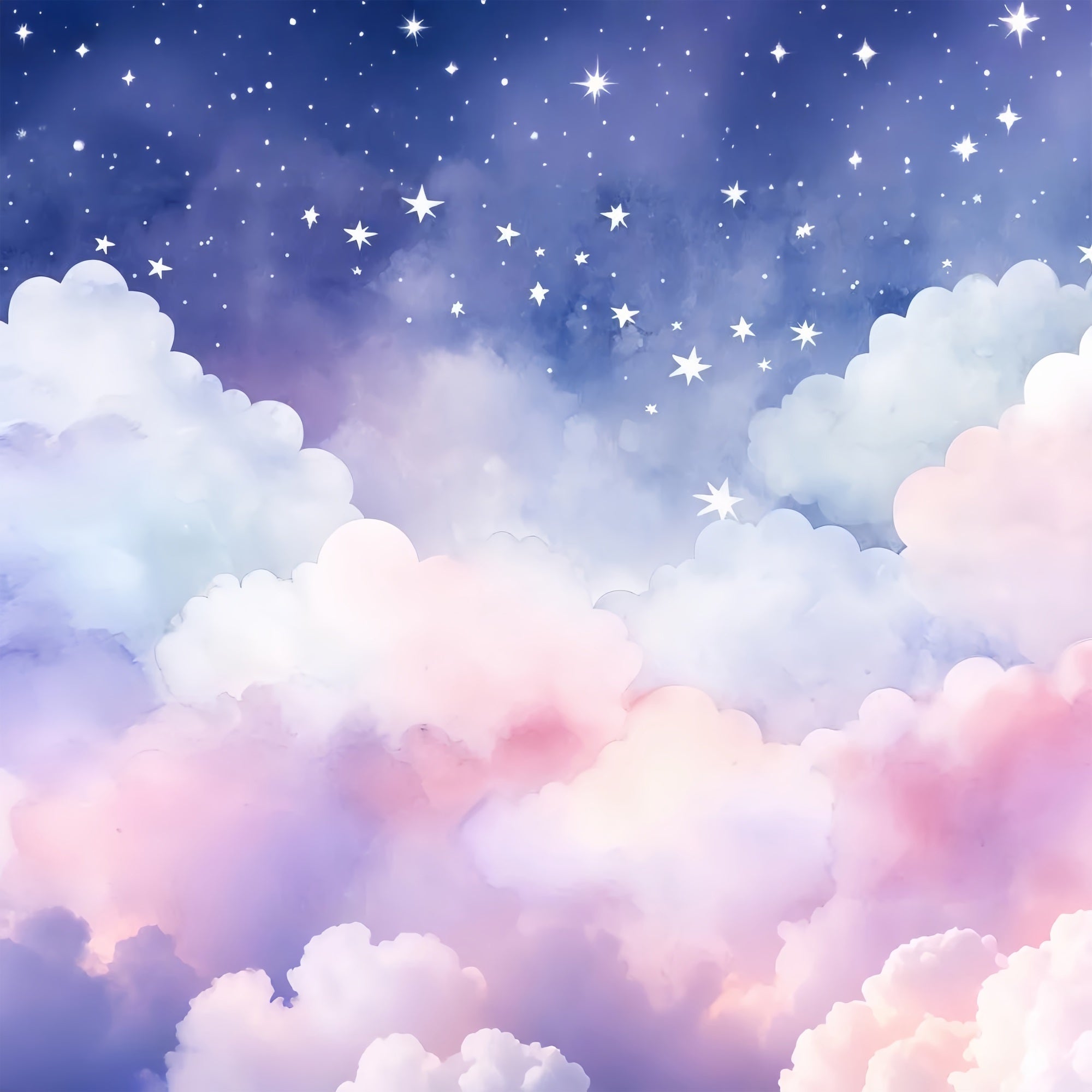 Toile de fond Ciel Nuages Nocturnes Pastels Rêveurs LXX1-329