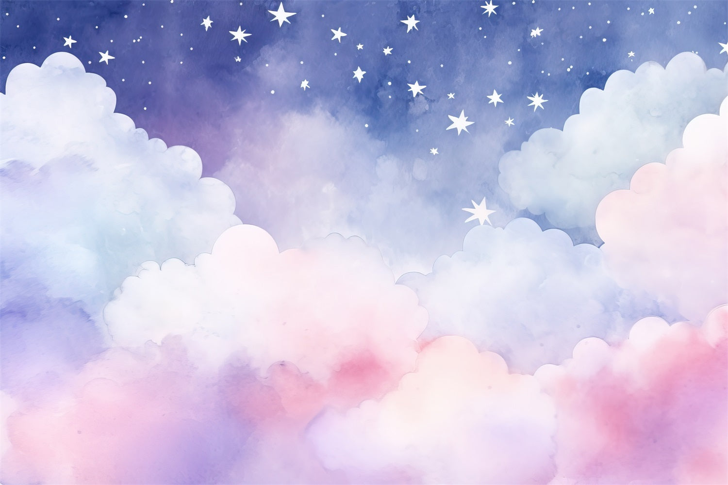 Toile de fond Ciel Nuages Nocturnes Pastels Rêveurs LXX1-329
