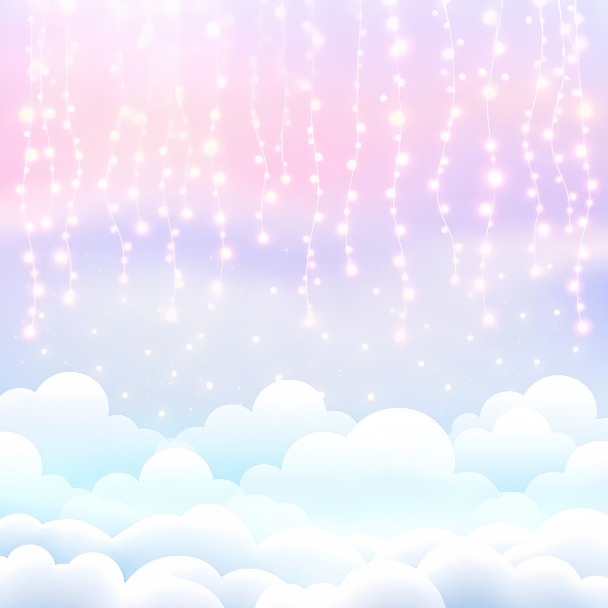 Toile de fond Ciel Nuages Magiques Câbles Lumineux LXX1-330