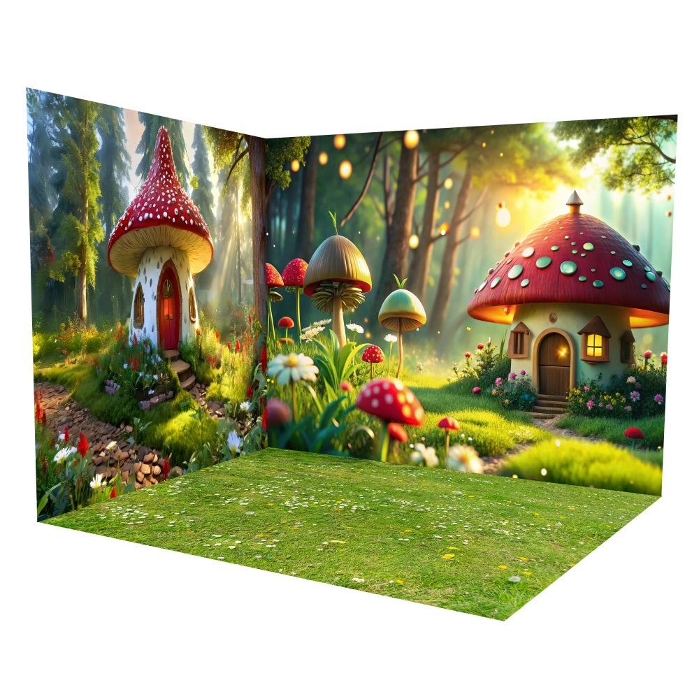 Ensemble de Salle Cottage Champignon Fantaisie Printemps LXX3-11
