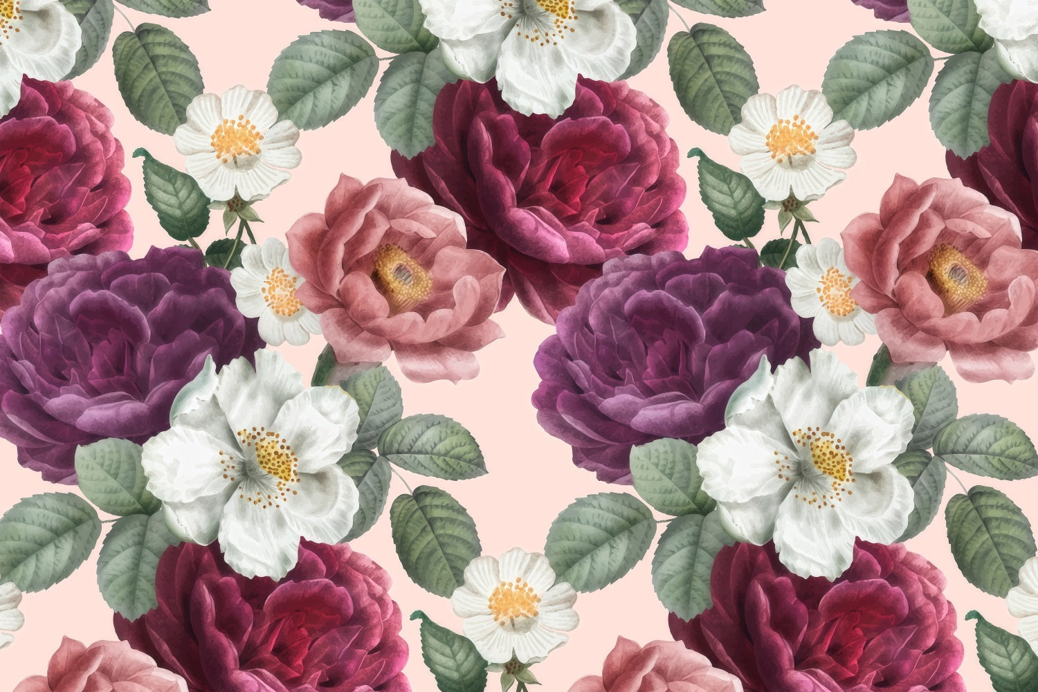 Toile de fond Photographie Fête des Mères Motif Floral Vintage LXX3-39