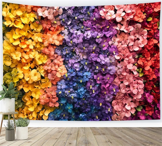 Toile de fond Fête des Mères Mur Floral Coloré LXX3-44