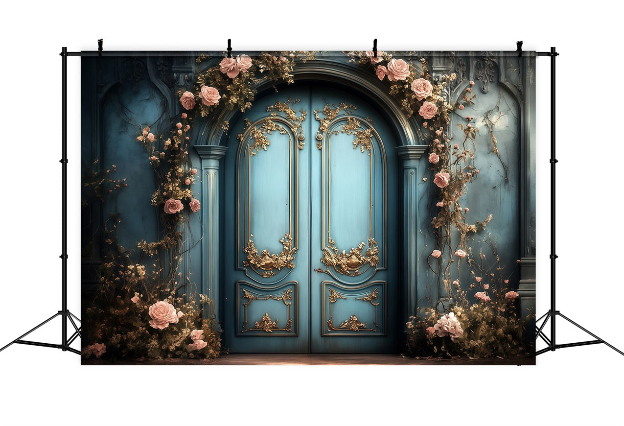 Toile de fond Photo Fête des Mères Entrée Enveloppée de Fleurs LXX3-50