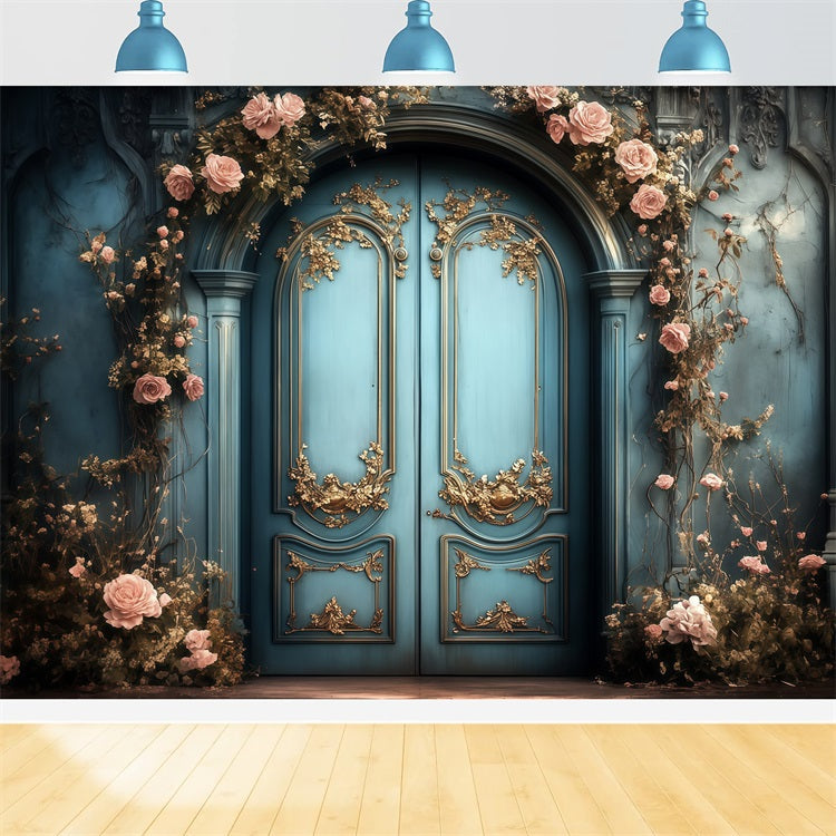 Toile de fond Photo Fête des Mères Entrée Enveloppée de Fleurs LXX3-50
