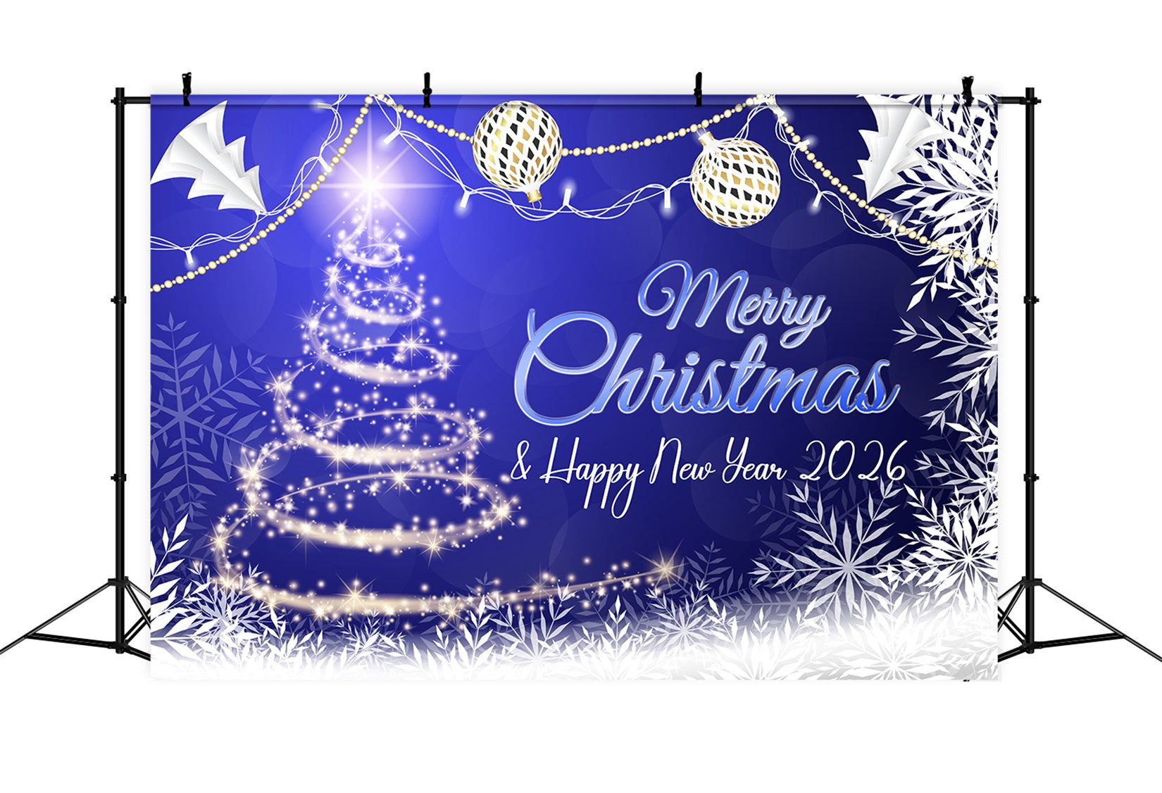 Fond pour le Nouvel An 2026 Sapin de Noël scintillant Fond pour le Nouvel An LXX510-13