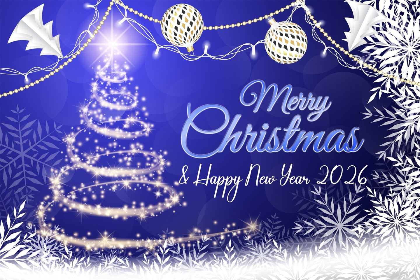 Fond pour le Nouvel An 2026 Sapin de Noël scintillant Fond pour le Nouvel An LXX510-13