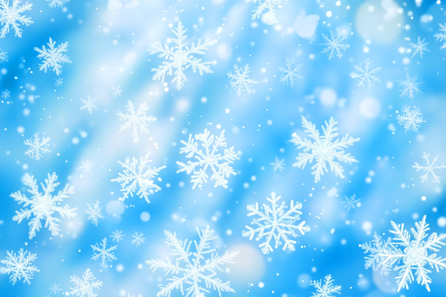 Fond flocons de neige Flocons de neige bleus cristallins Fonds photographiques hivernaux LXX510-91
