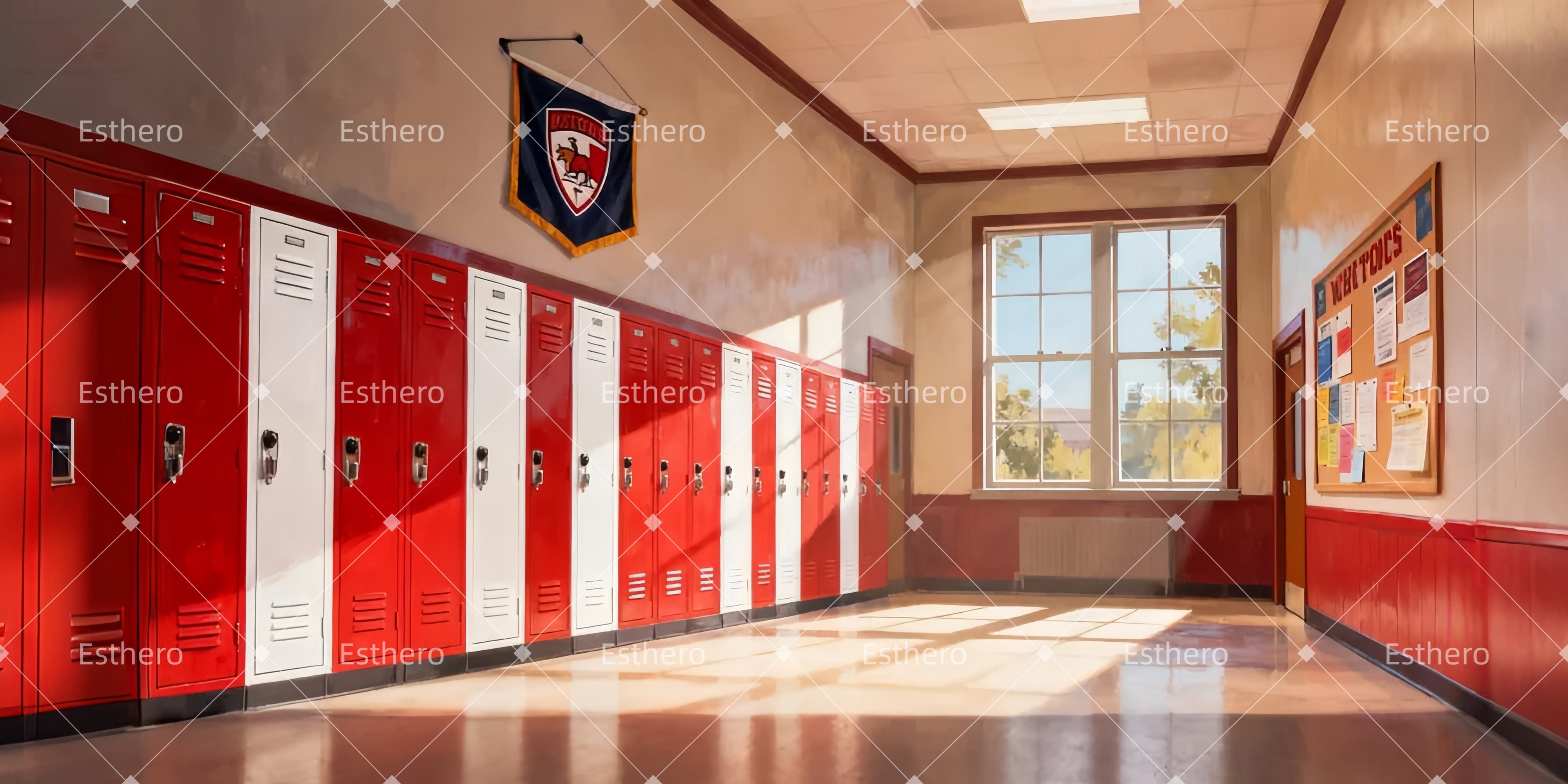 Fond de Scene Couloir D’École Matinal LXX510-T40