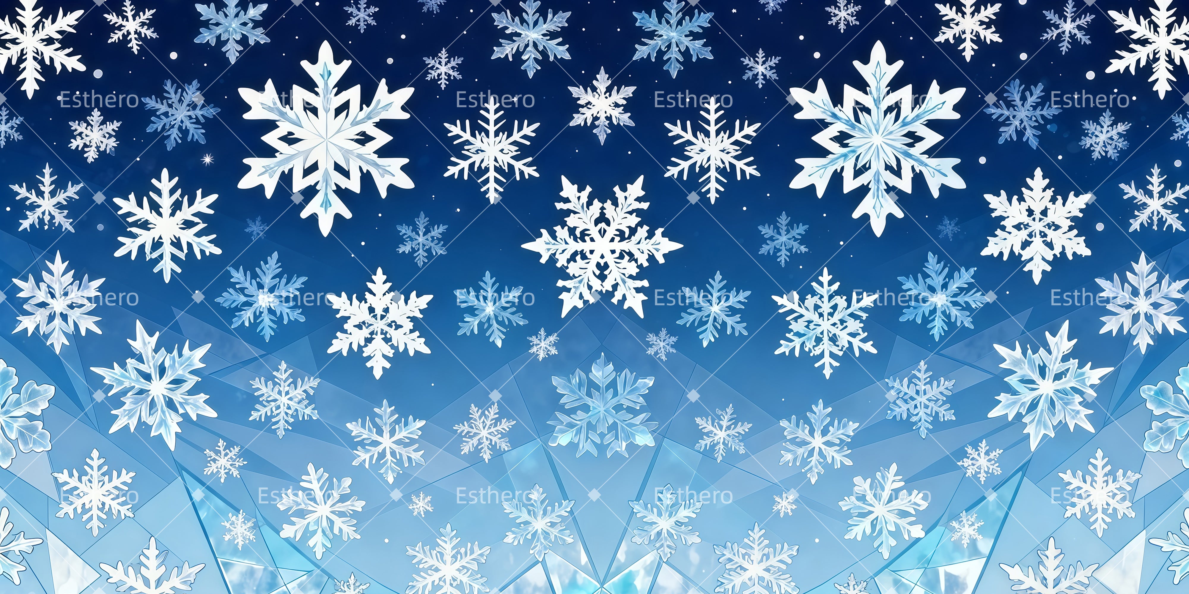 Toile de fond Theatre Flocons de neige gelés LXX511-T140