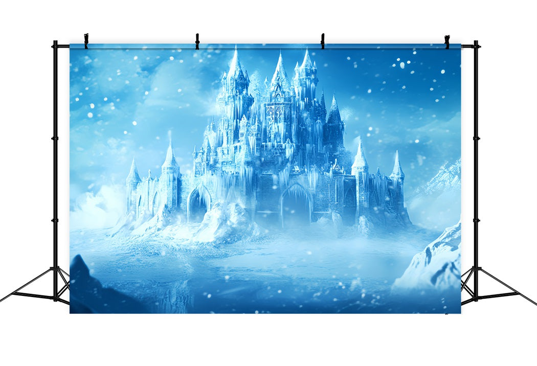 Toile de fond Hiver Château de Glace Enchanté LXX58-222