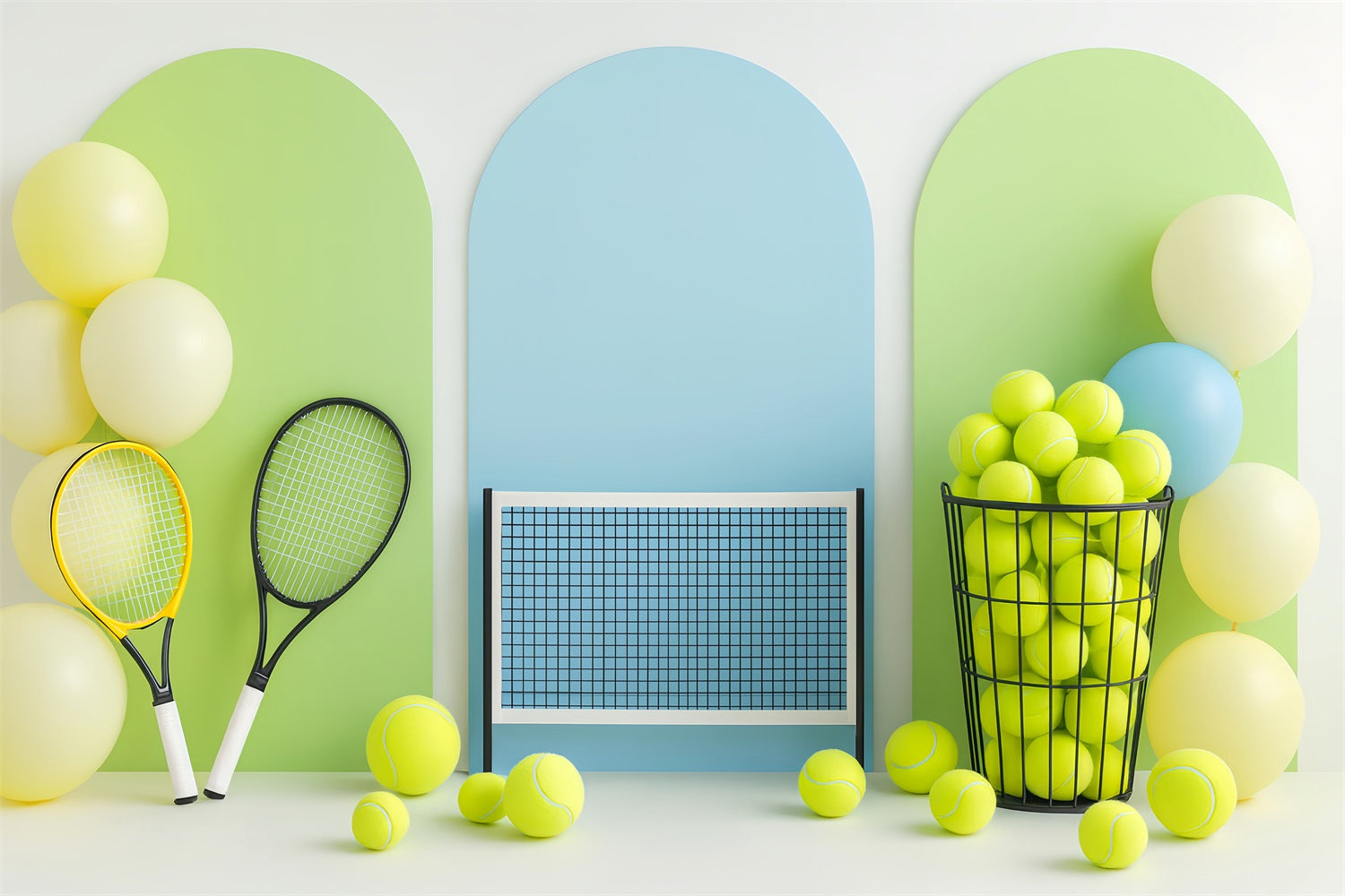 Fond sportif avec ballons de tennis lumineux Fonds sportifs LXX59-308