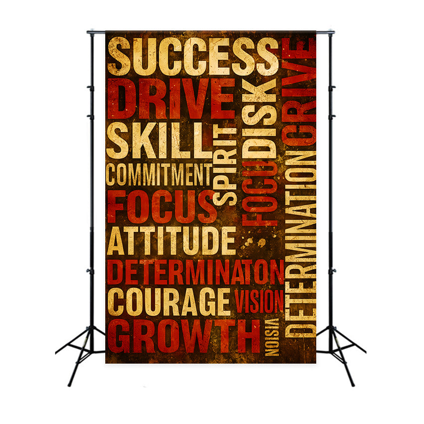 Toile de fond sportive Toile de fond sportive avec mots motivants LXX59-333