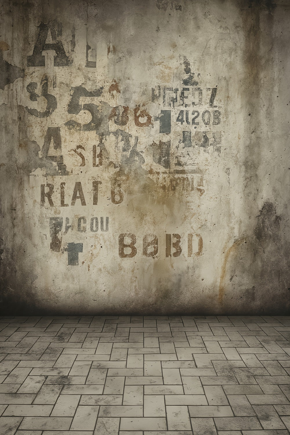 Fond de studio pour portraits Fond pour portraits avec texture béton et graffitis vintage LXX59-427