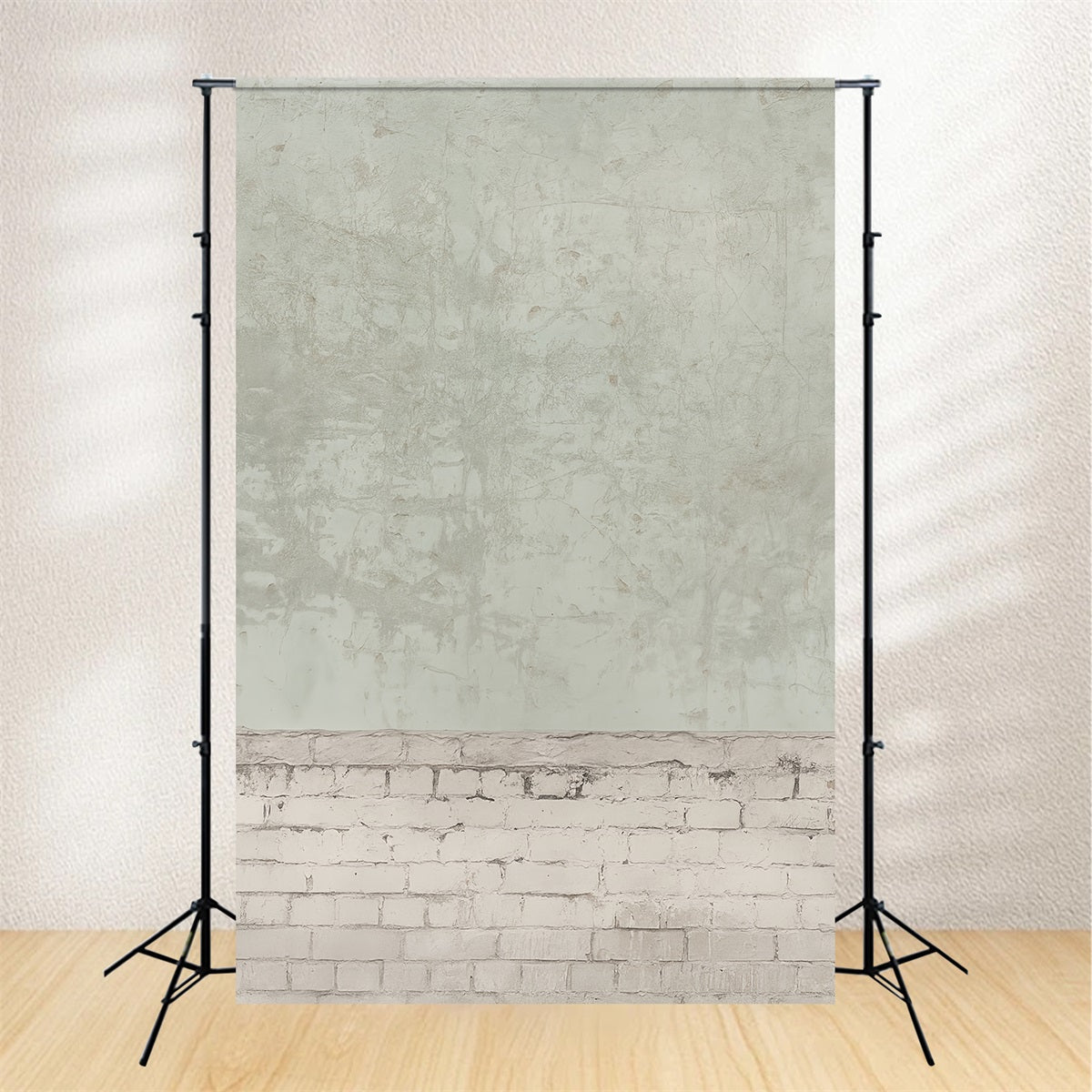 Fond photo en béton, texture brique blanche vieillie, fonds pour portraits LXX59-446