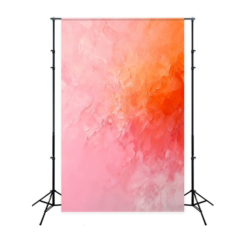 Fond pour portraits, texture rose orange doux, fond photo pour portraits LXX59-448