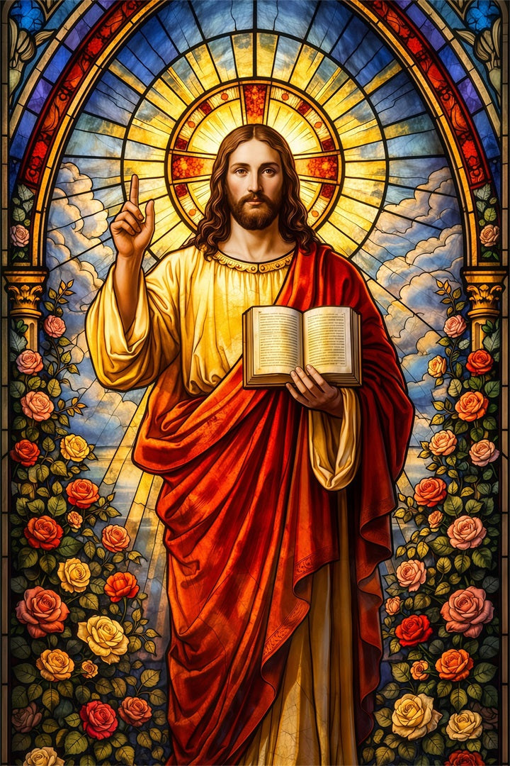 Fond de Pâques Jésus Évangile Il Est Ressuscité LXX61-148