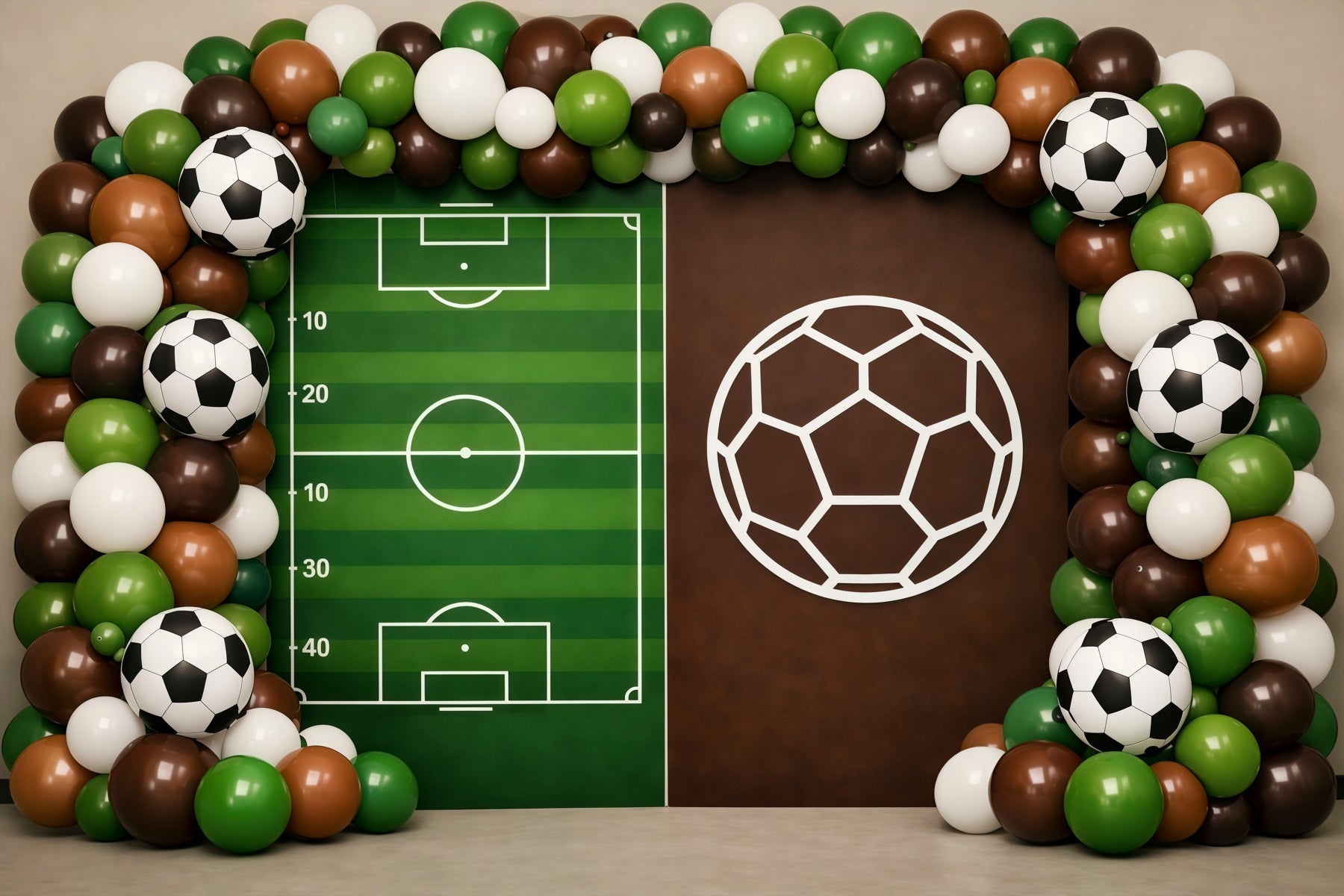 Fond Photo Football Présentation Arche Ballons Playbook LXX61-222