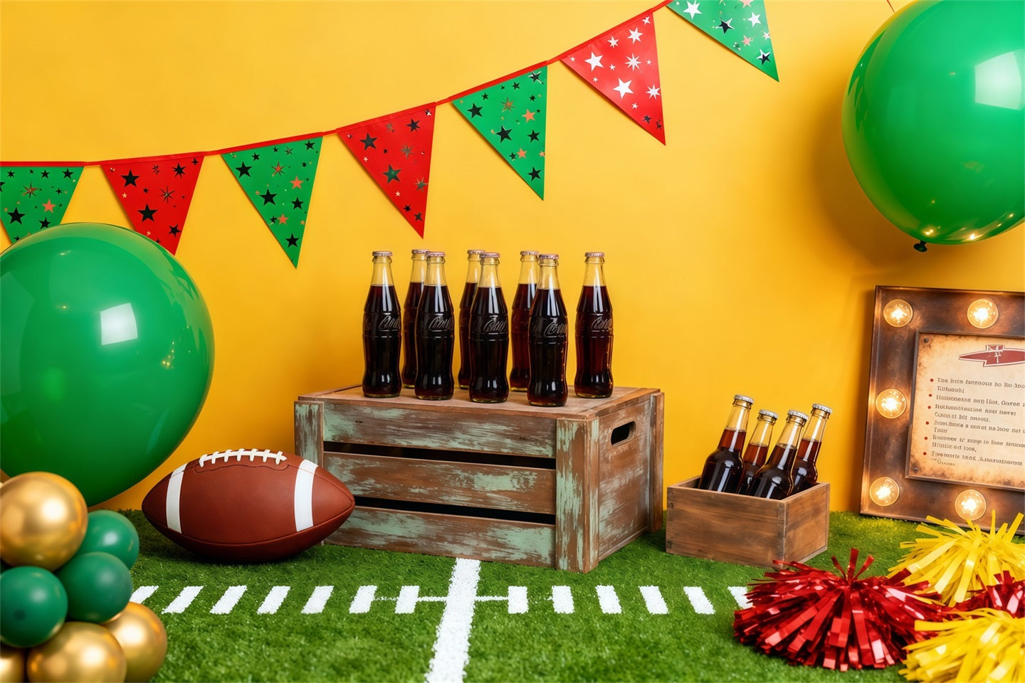 Fond Photo Football Américain Décor Tailgate Jour De Match LXX61-227