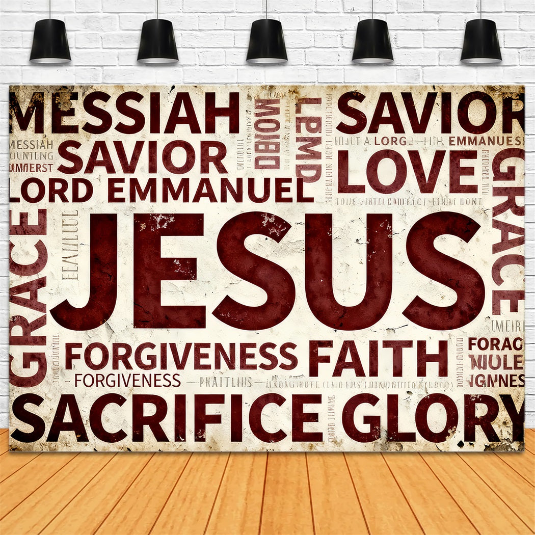 Fond Photo Pâques Typographie Foi Jésus LXX61-85