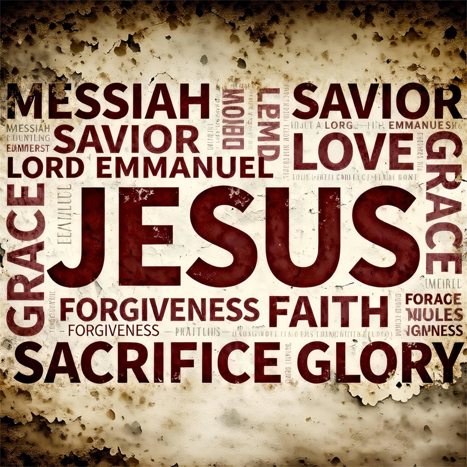 Fond Photo Pâques Typographie Foi Jésus LXX61-85