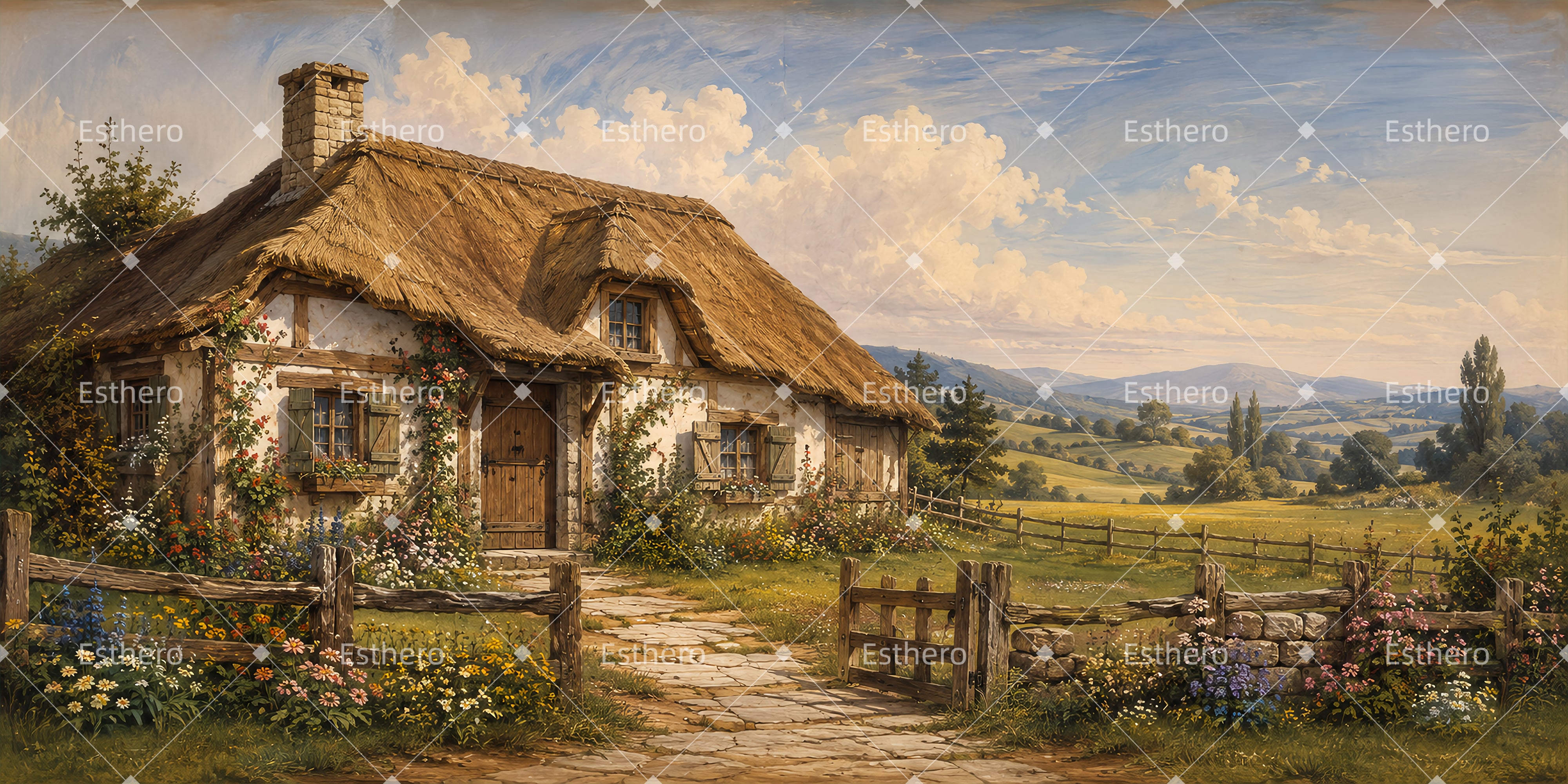 Décors pour théâtre Cottage du berger Idées de décors de scène LXX66-T127