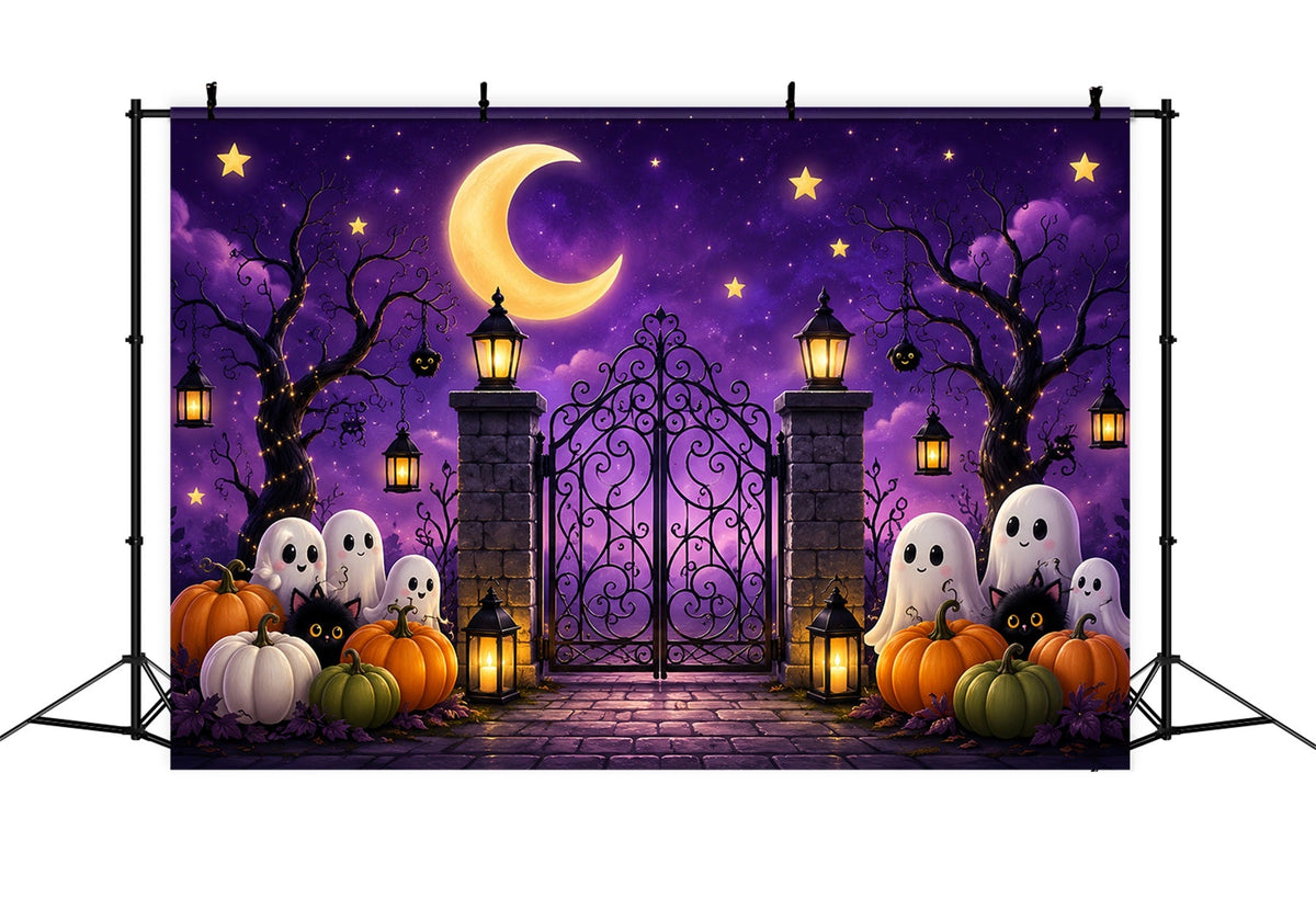 Arche De Décor D'Halloween Portail Citrouille Fantôme Mignon Grande Toile De Fond D'Halloween LXX67-142
