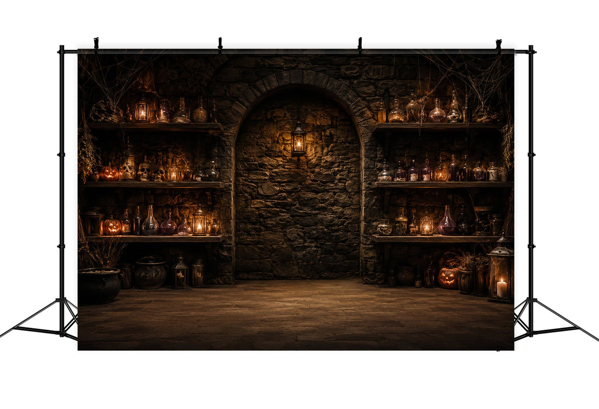 Décor Photo D'Halloween Bouteille De PotionCave En PieRRe Décor Photo D'Halloween À Faire Soi-Même LXX67-159