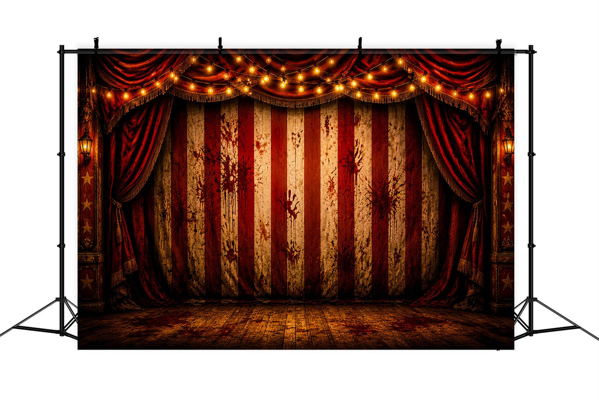 Décor De Scène De Cirque Sanglant Pour Halloween Extérieur Décor Photo LXX67-22